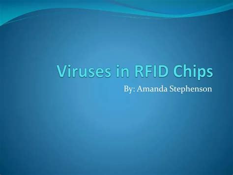 RFID chips can carry viruses 